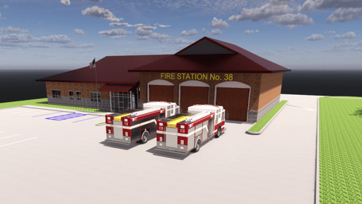 Kenner Fire Station 38 Rendering 
